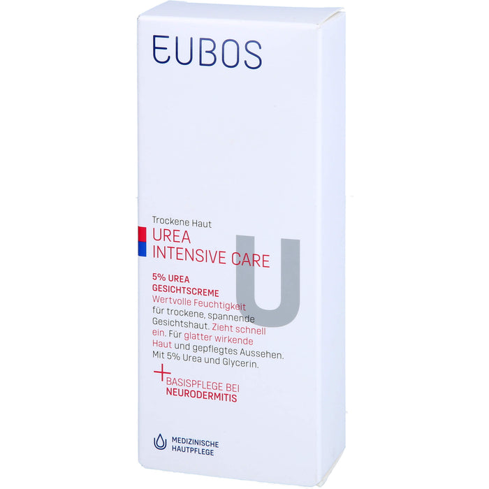 EUBOS Trockene Haut Urea 5% Gesichtscreme, 50 ml Cream
