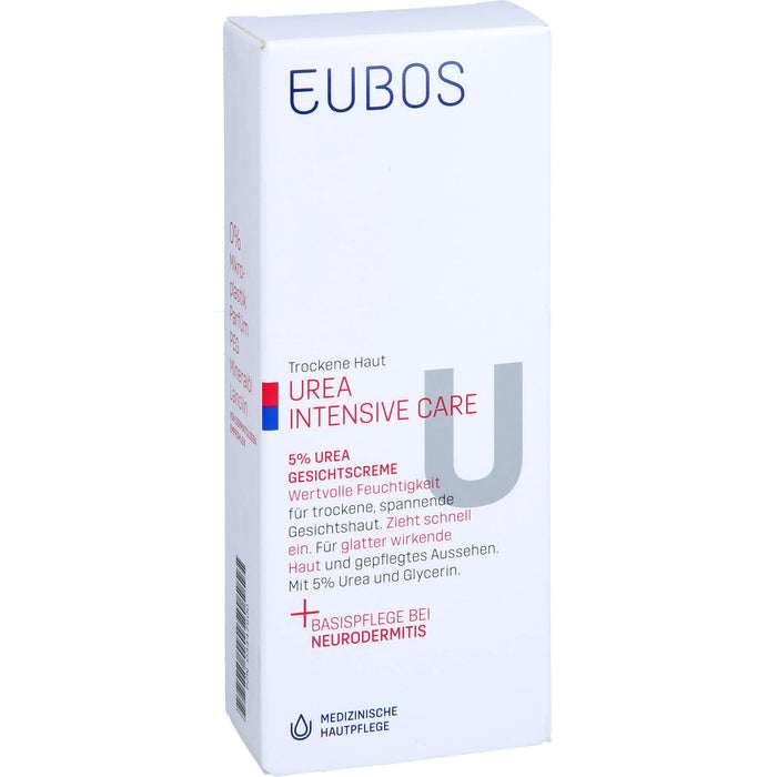 EUBOS Trockene Haut Urea 5% Gesichtscreme, 50 ml Cream