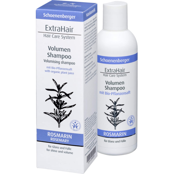 Schoenenberger Naturkosmetik ExtraHair Hair Care System Volume Shampoo, 200 ml Shampoo