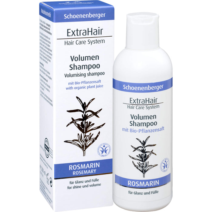Schoenenberger Naturkosmetik ExtraHair Hair Care System Volume Shampoo, 200 ml Shampoo