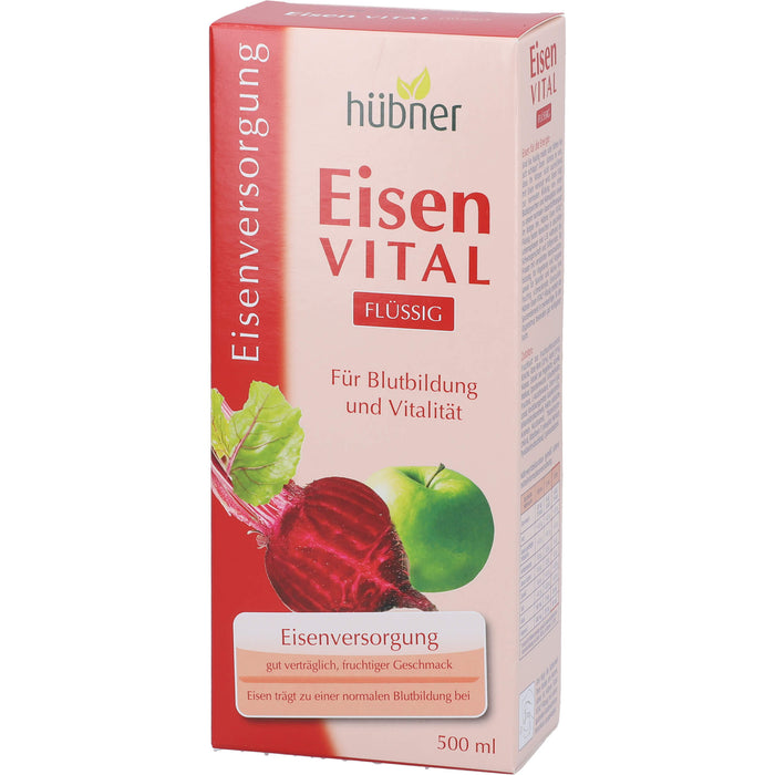 Hübner Eisen vital Lösung zur Eisenversorgung, 500 ml Lösung