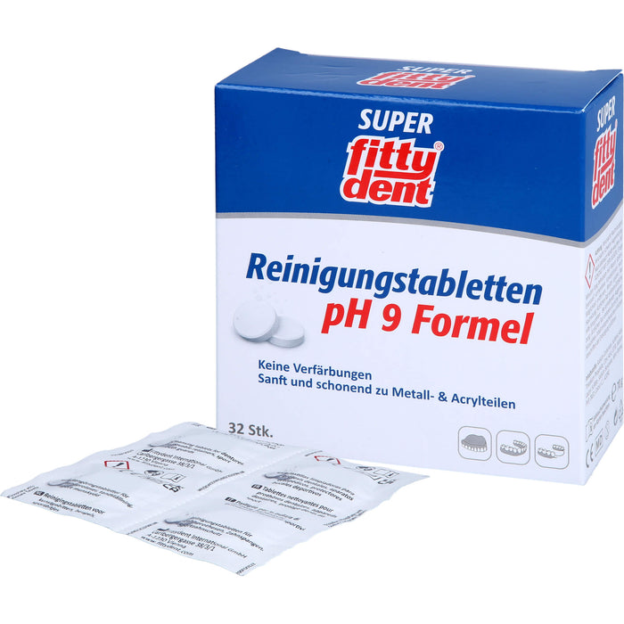 FITTYDENT SUPER REINIGUNGS, 32 pcs. Tablets