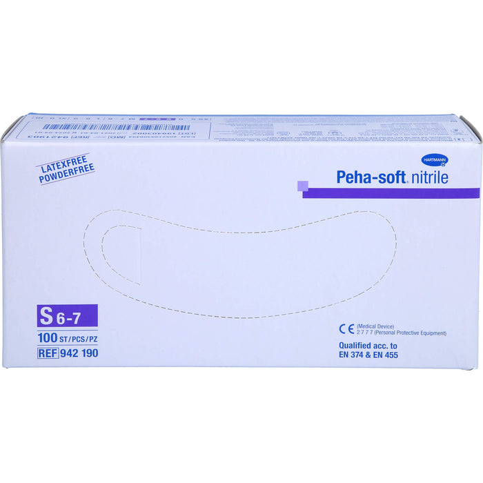 Peha-soft nitrile Untersuch.handsch. S unst.pudfr., 100 St HAS