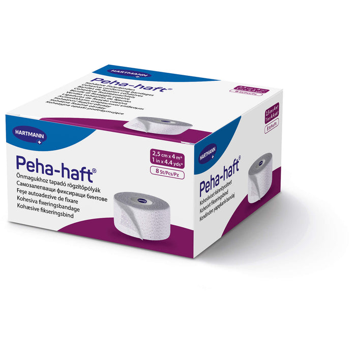 Peha-haft Latexfrei Fixierbinde 2,5cmx4m, 8 pc Paquet