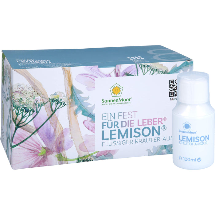 Sonnenmoor Lemison Flüssiger Kräuterauszug zur Unterstützung von Galle und Leber, 800 ml 