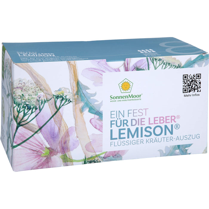 Sonnenmoor Lemison Flüssiger Kräuterauszug zur Unterstützung von Galle und Leber, 800 ml 