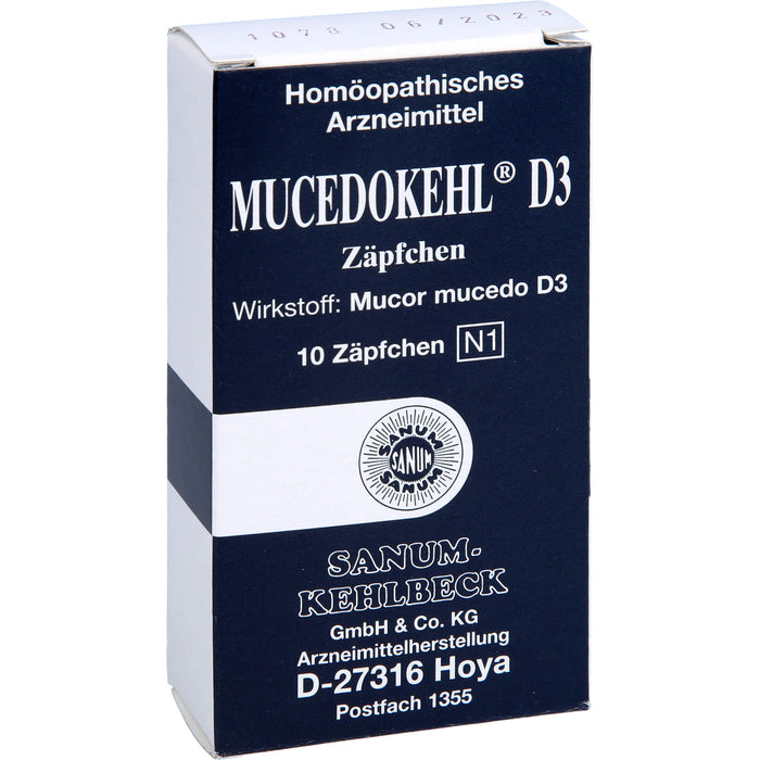 SANUM-KEHLBECK Mucedokehl D3 Zäpfchen, 10 St. Zäpfchen
