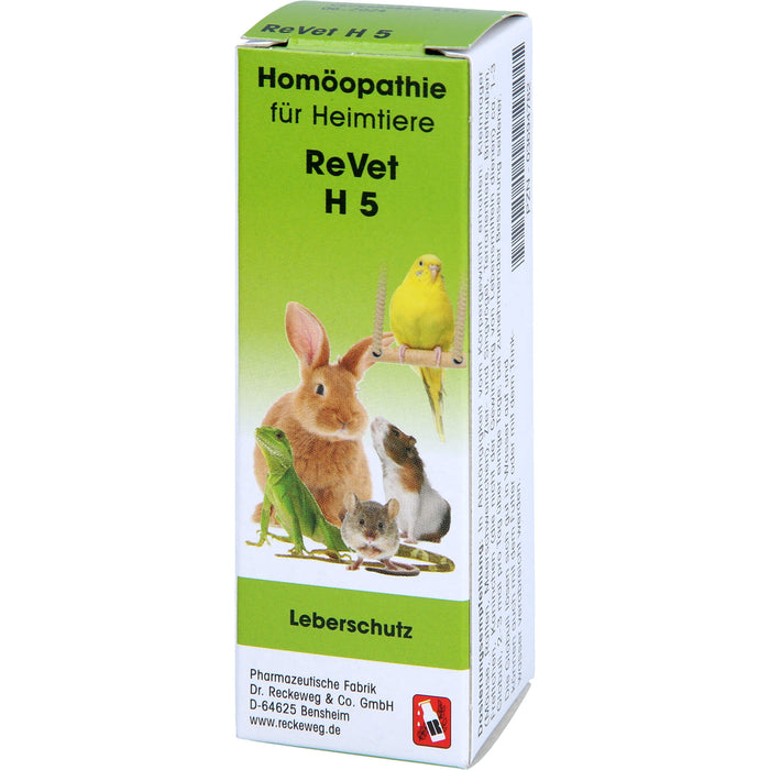 ReVet H 5 Globuli für Heimtiere als Leberschutz, 10 g Globules