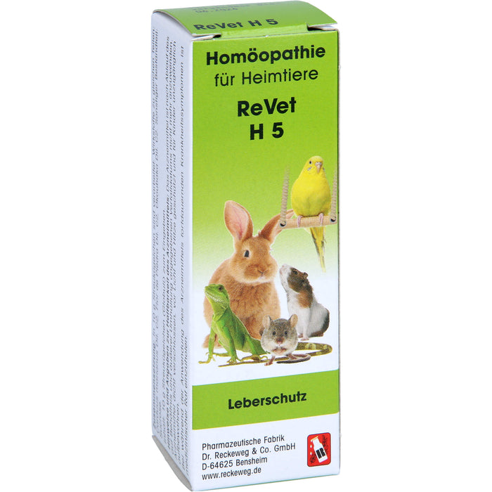 ReVet H 5 Globuli für Heimtiere als Leberschutz, 10 g Globules