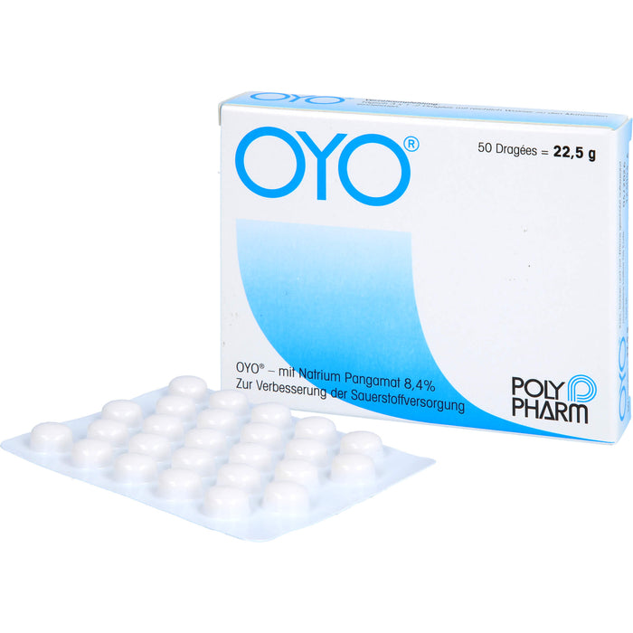 OYO Dragées zur Unterstützung der Sauerstoffversorgung, 50 pcs. Tablets