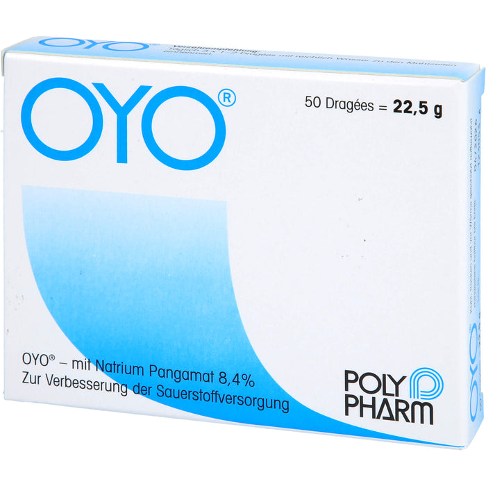 OYO Dragées zur Unterstützung der Sauerstoffversorgung, 50 pcs. Tablets