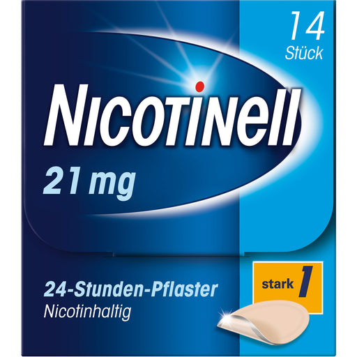 Nicotinell 21 mg/24-Stunden-Pflaster zur Unterstützung bei der Raucherentwöhnung, 14 St. Pflaster