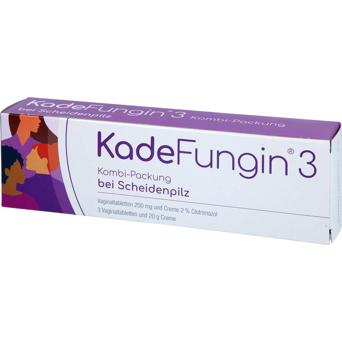 KadeFungin 3 Kombi-Packung Vaginaltabletten und Creme, 1 St. Kombipackung