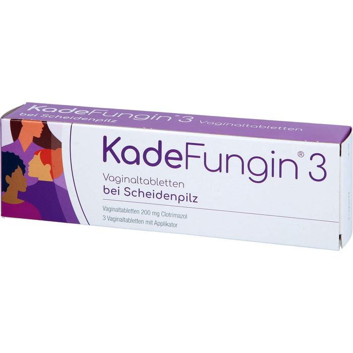 KadeFungin 3 Vaginaltabletten mit Applikator, 3 pc Tablettes