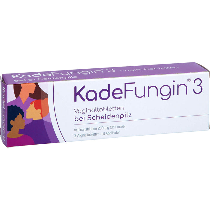 KadeFungin 3 Vaginaltabletten mit Applikator, 3 pc Tablettes