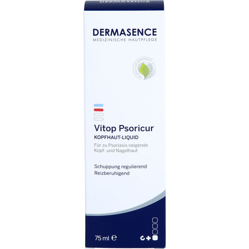 DERMASENCE Vitop Psoricur Kopfhaut-Liquid für zu Psoriais neigende Kopf-und Nagelhaut, 75 ml Lösung