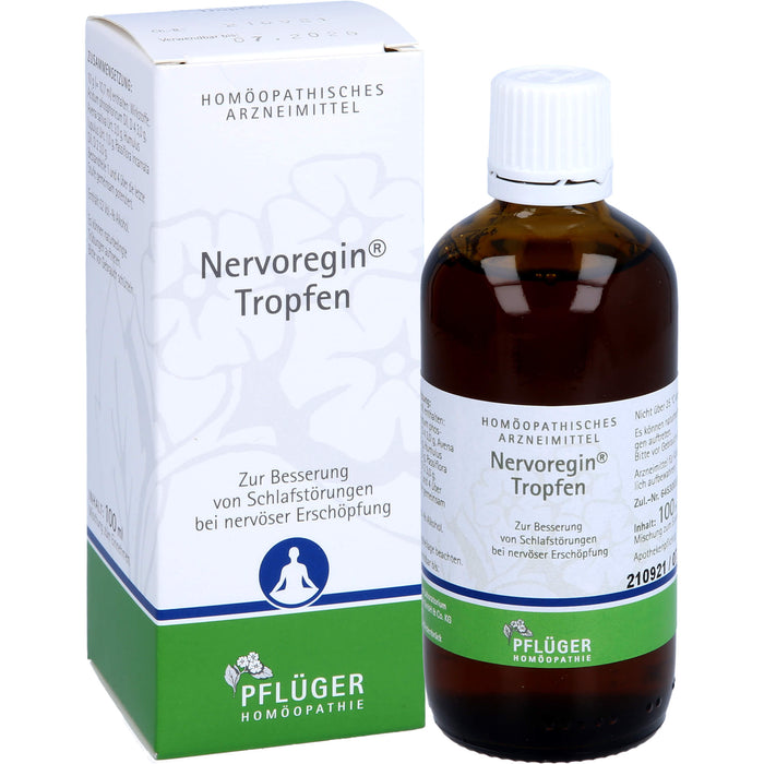 Pflüger Nervoregin Tropfen zur Besserung von Schlafstörungen bei nervöser Erschöpfung, 100 ml Solution