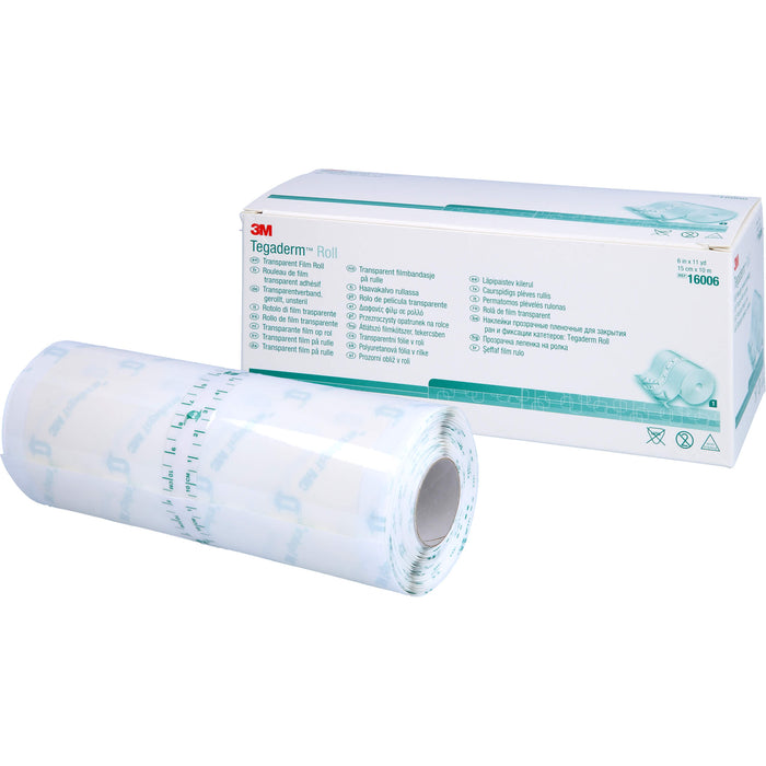 3M Tegaderm Rolle unsteriler Transparentverband 15 cm x 10 m, 1 pc Pansement