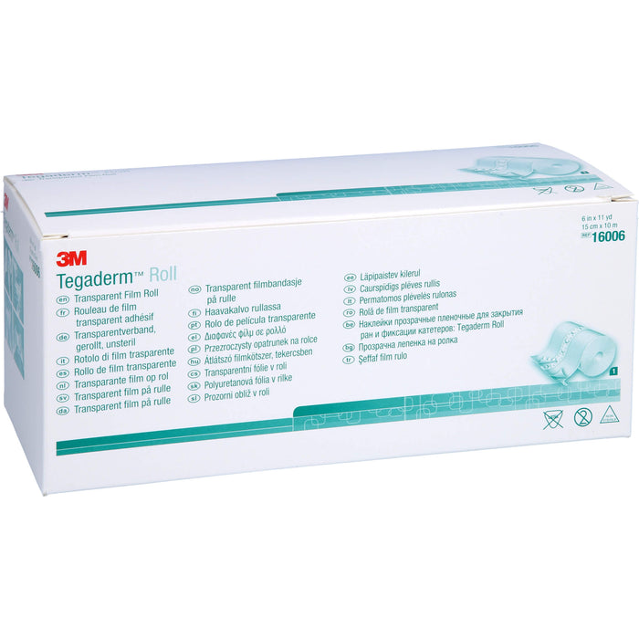 3M Tegaderm Rolle unsteriler Transparentverband 15 cm x 10 m, 1 pc Pansement