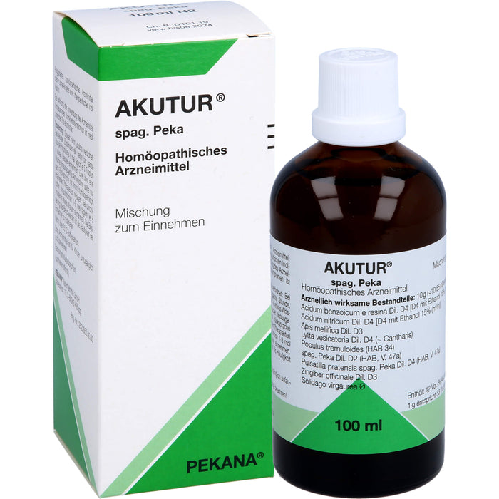 Akutur spag. Peka Tropfen, 100 ml Lösung