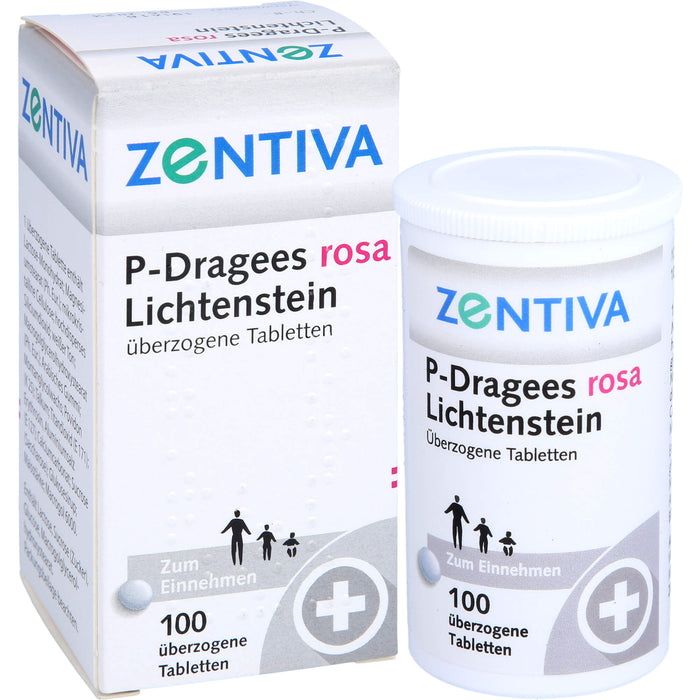 P-Dragees rosa LichtensteinTabletten, 100 pc Tablettes