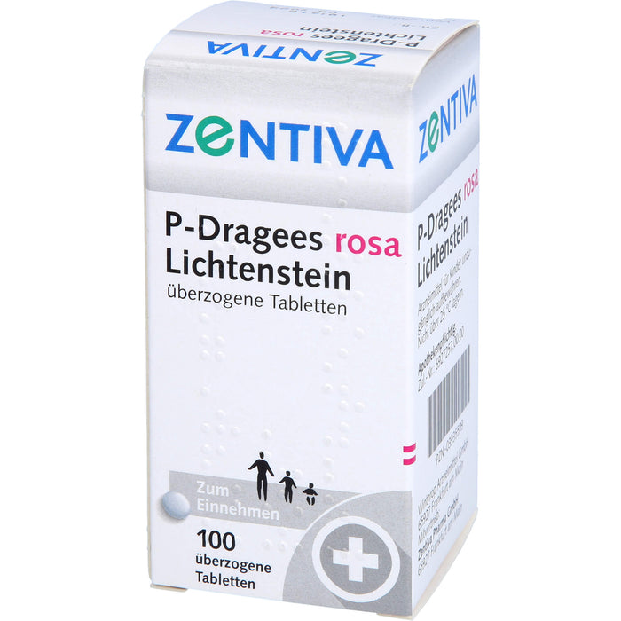 P-Dragees rosa LichtensteinTabletten, 100 pcs. Tablets