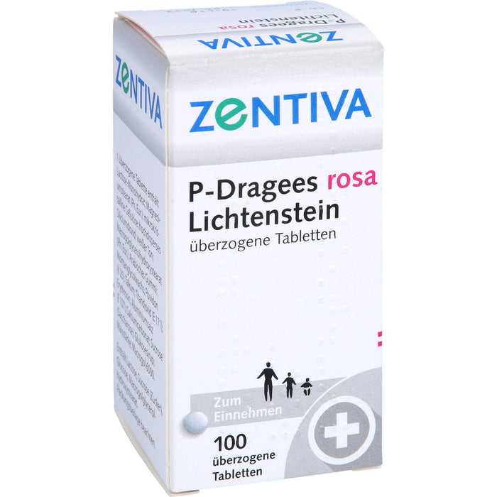 P-Dragees rosa LichtensteinTabletten, 100 pcs. Tablets
