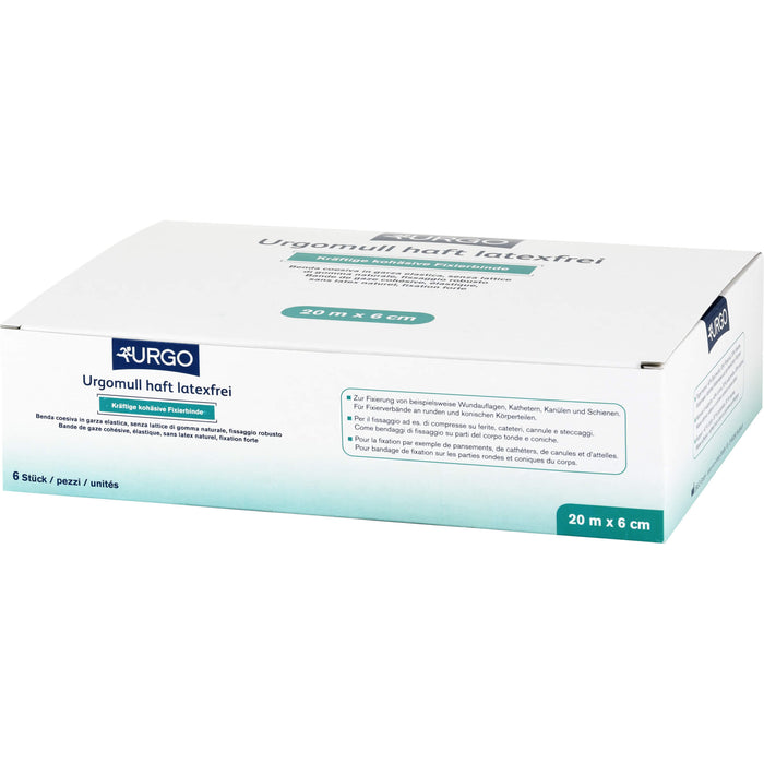 Urgomull haft latexfrei 20 m x 6 cm, 6 pc Bandage