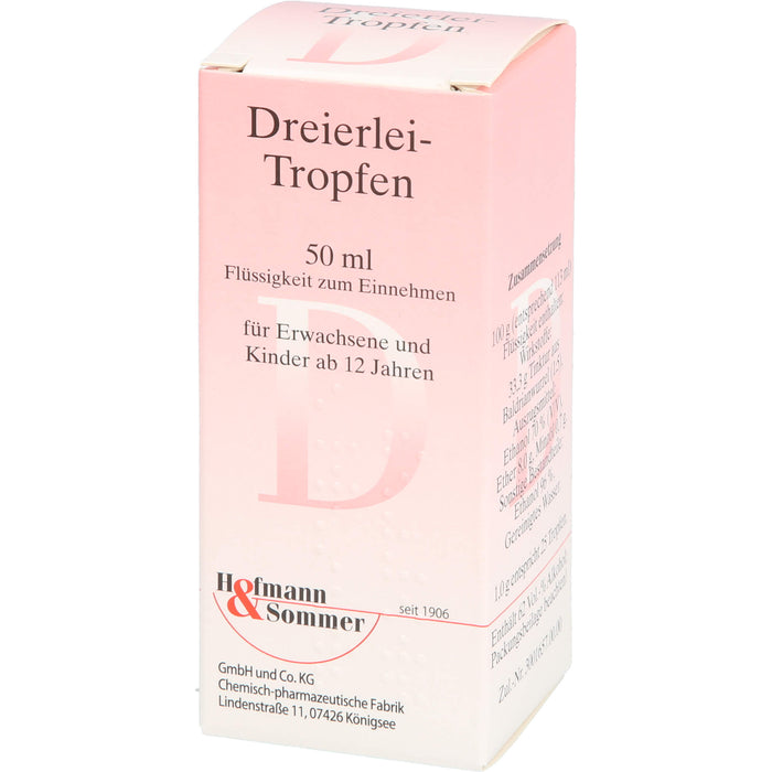 Hofmann & Sommer Dreierlei Tropfen, 50 ml Solution