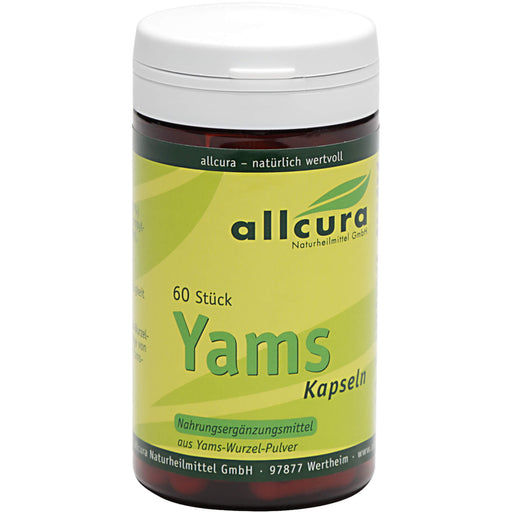 Allcura Yams Kapseln 250 mg Yamspulver, 60 St. Kapseln
