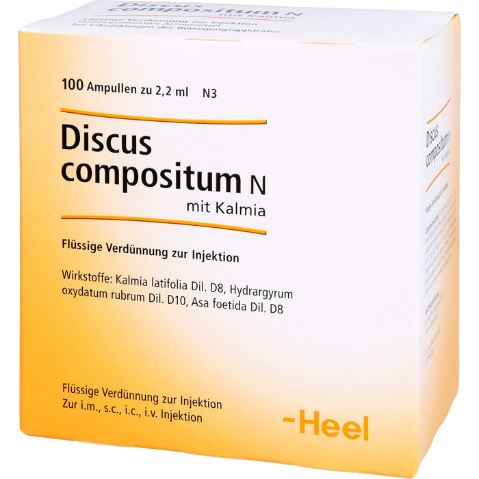 Heel Discus compositum N mit Kalmia flüssige Verdünnung, 100 pcs. Ampoules
