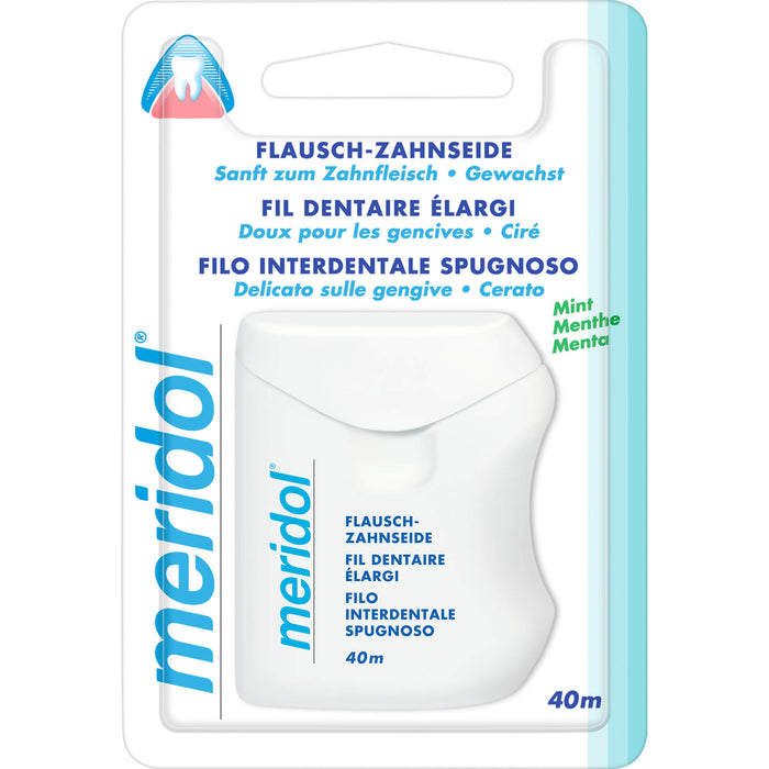 meridol Flausch-Zahnseide Mint gewachst 40 m, 1 pcs. Floss