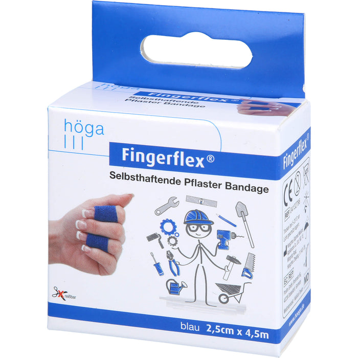 Fingerflex 2,5cmx4,5m blau, 1 pcs. Patch