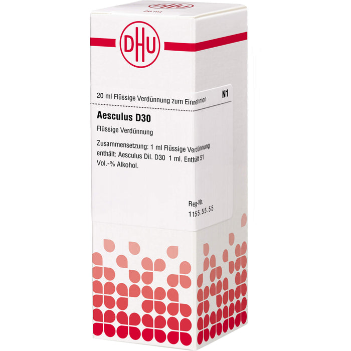 DHU Aesculus D30 Dilution, 20 ml Solution