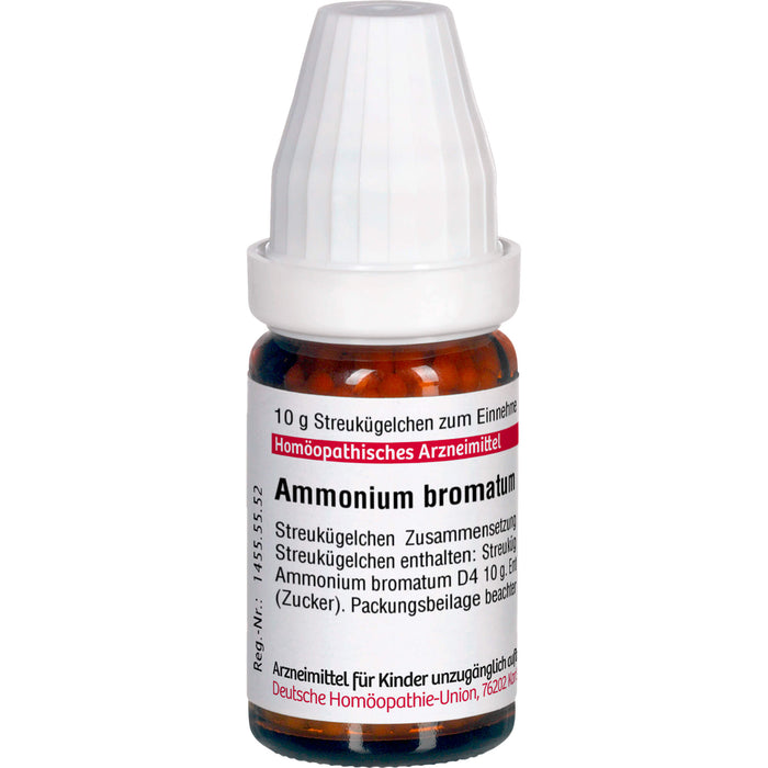 Ammonium bromatum D4 DHU Globuli, 10 g Globules