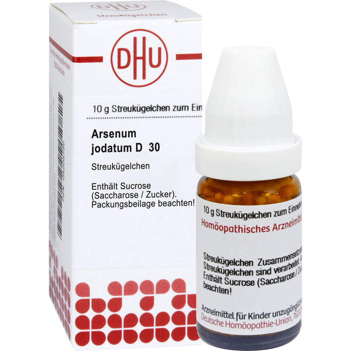 Arsenum jodatum D30 DHU Globuli, 10 g Globules