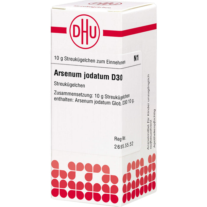 Arsenum jodatum D30 DHU Globuli, 10 g Globules
