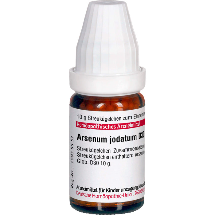 Arsenum jodatum D30 DHU Globuli, 10 g Globules