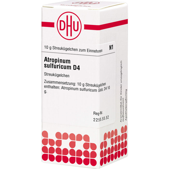 Atropinum sulfuricum D4 DHU Globuli, 10 g Globules