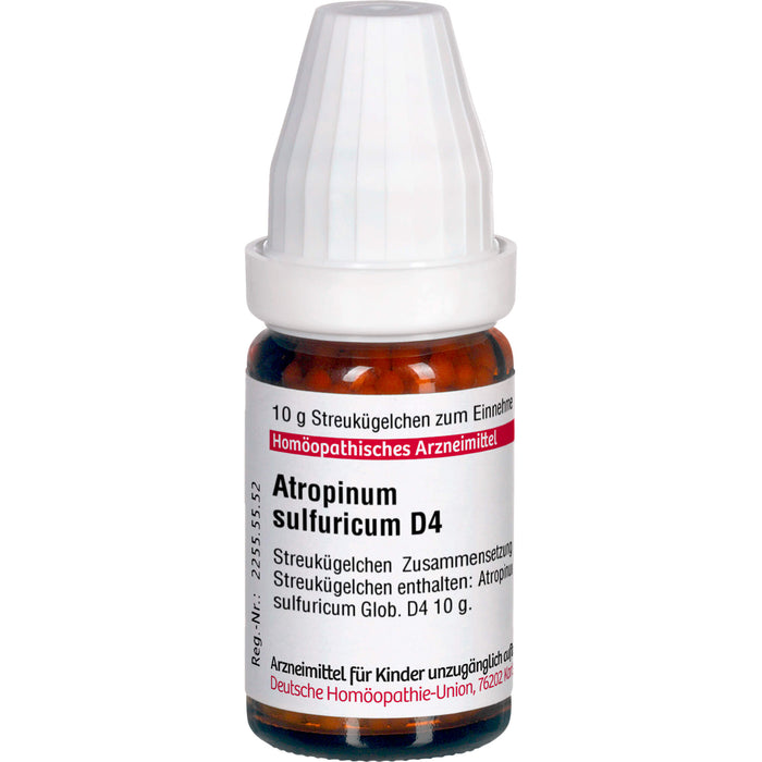 Atropinum sulfuricum D4 DHU Globuli, 10 g Globules