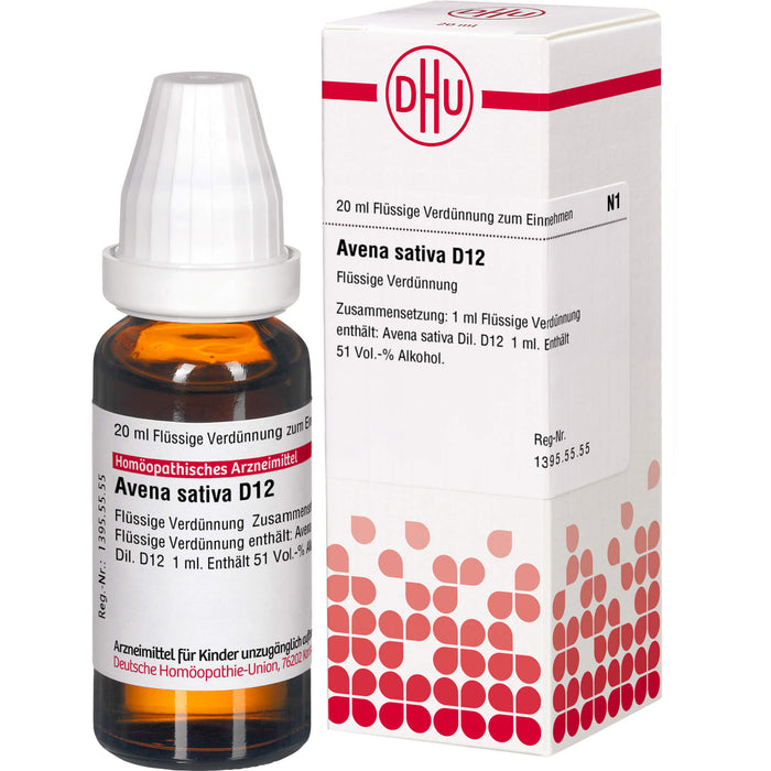 Avena sativa D12 DHU Dilution, 20 ml Lösung