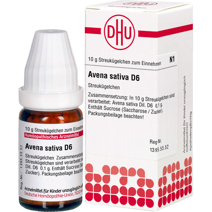 Avena sativa D6 DHU Globuli, 10 g Globules