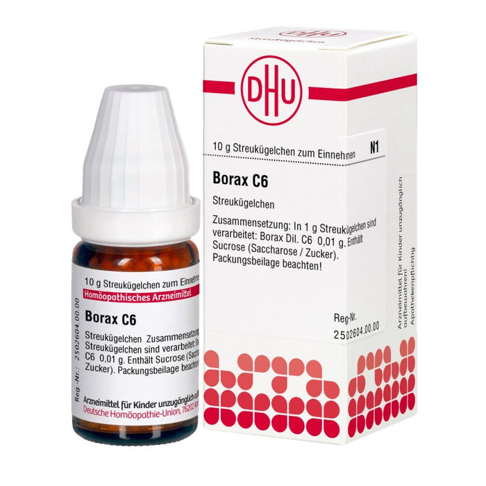 Borax C6 DHU Globuli, 10 g Globules