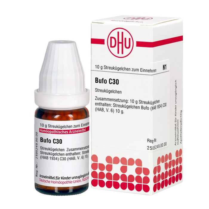 Bufo C30 DHU Globuli, 10 g Globules