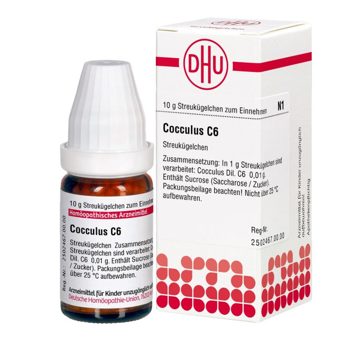 Cocculus C6 DHU Globuli, 10 g Globules