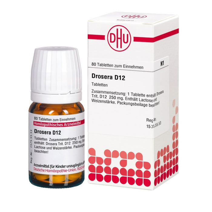 Drosera D12 DHU Tabletten, 80 pc Tablettes