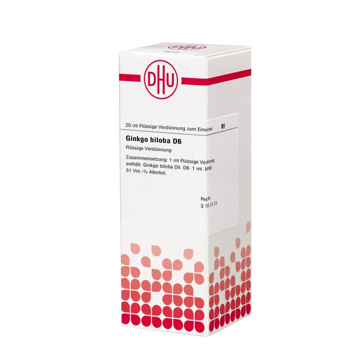 Ginkgo biloba D6 DHU Dilution, 20 ml Solution
