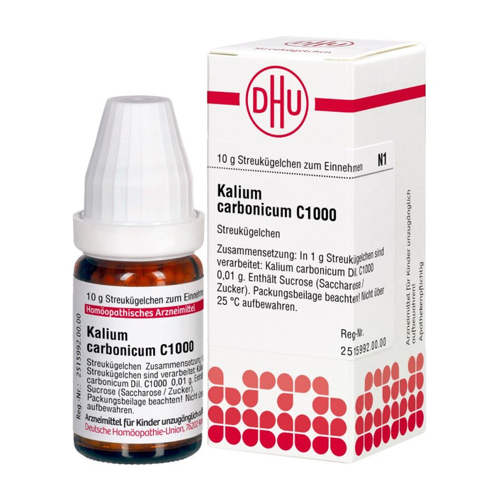 Kalium carbonicum C1000 DHU Globuli, 10 g Globules