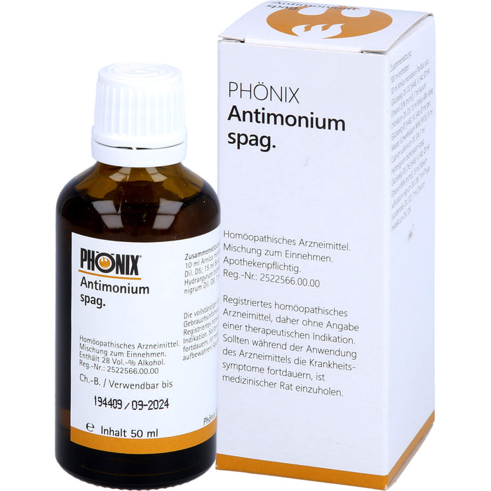 Phönix antimonium spag. Tropfen, 50 ml Lösung