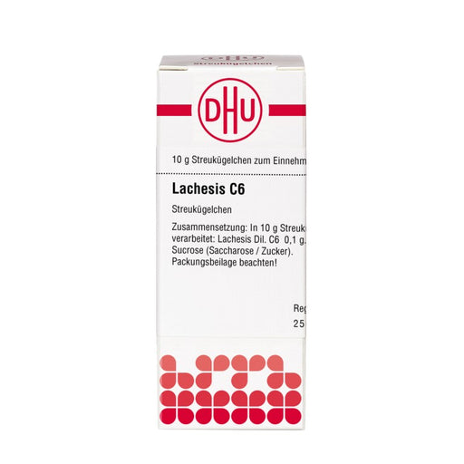 DHU Lachesis C6 Streukügelchen, 10 g Globuli